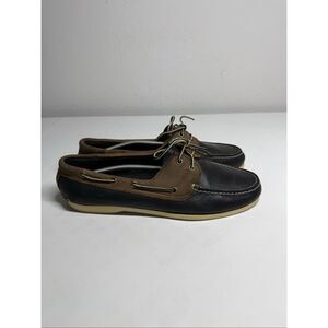 Timberland Men’s Sz 11 Classic Boat Shoes Black Brown Leather See Description